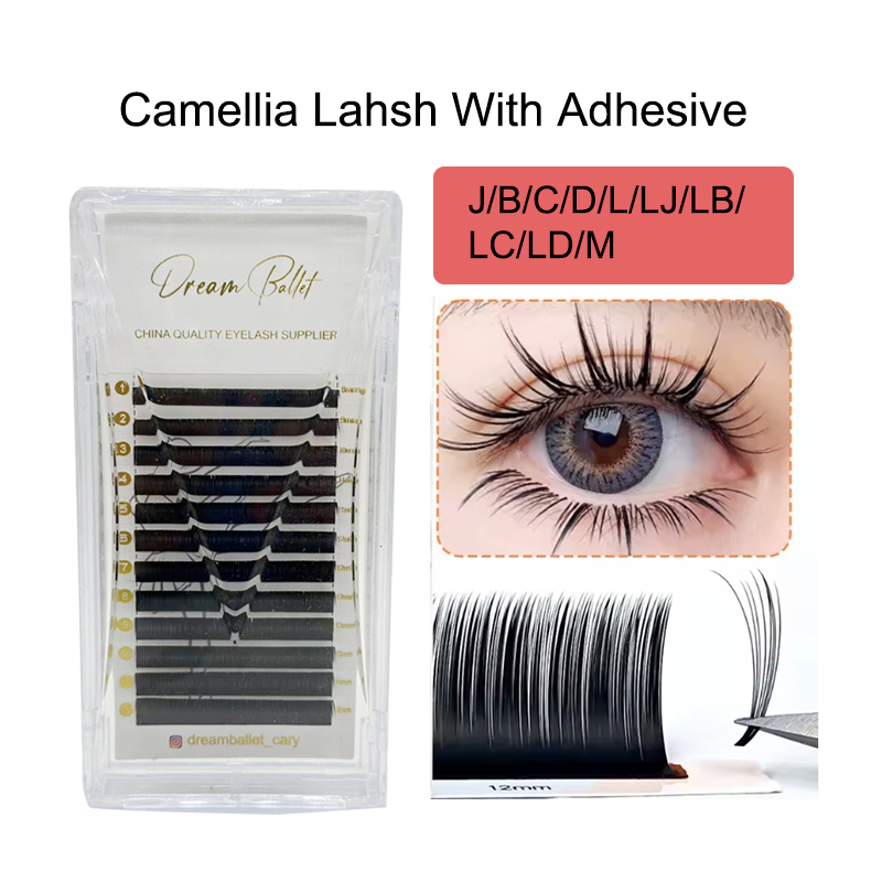 Eyelash Extension Russian Volume - dream ballet Camellia Lashes with Adhesive