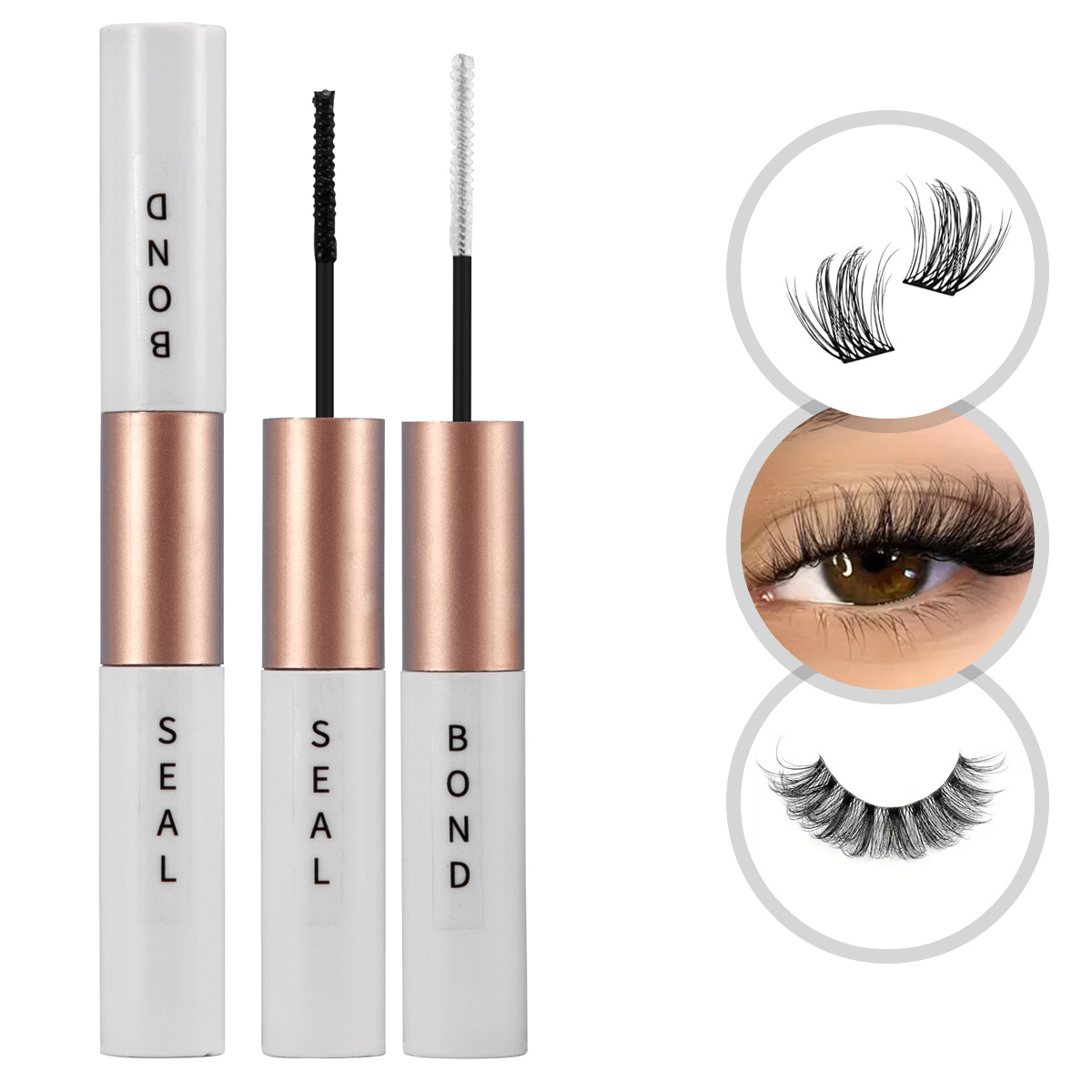 Eyelash Extension Glue For Sensitive Eyes - False eyelash glue waterproof lasting non-whitening
