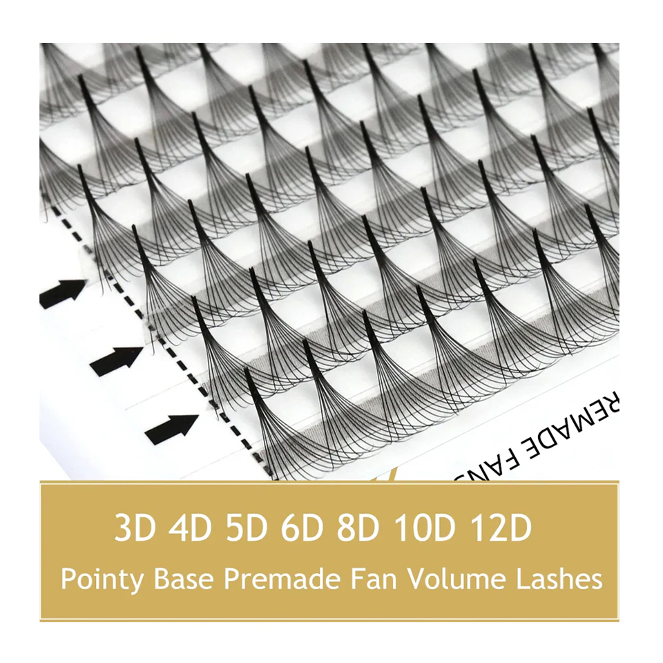 Eyelash Extension Russian Volume - RUJADE Pointy Narrow Base Premade Fans