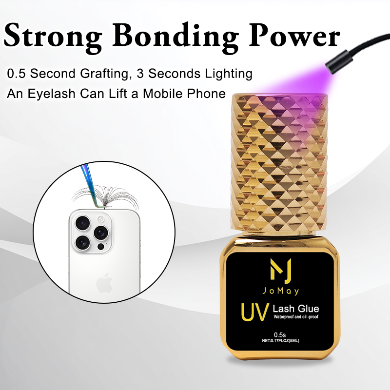 Sensitive Lash Glue - JOMAY Black UV Lash Glue 0.5S