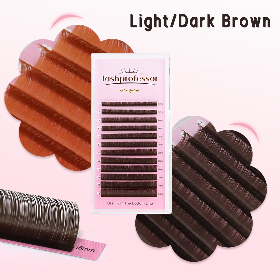 Eyelash Extension Russian Volume - Dark Brown Eyelash Extension 0.05 0.07mm