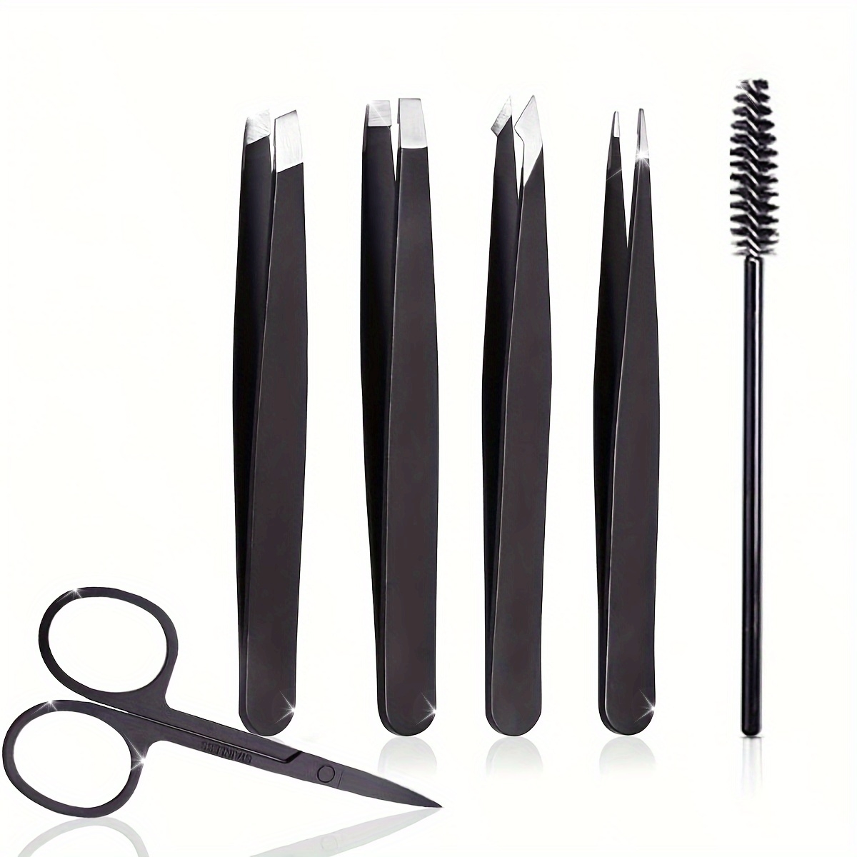 6pcs Eyebrow Tweezer Set with  - Lash Primer Cleanser review and price