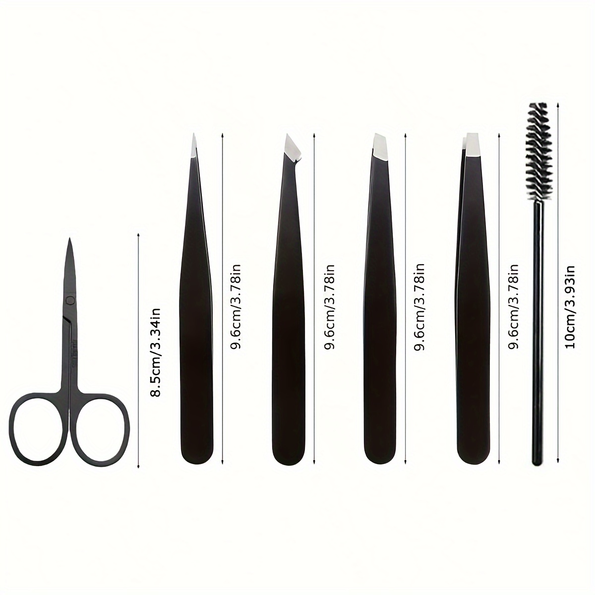 6pcs Eyebrow Tweezer Set with  - Lash Primer Cleanser review and price