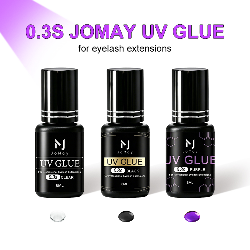 JOMAY Black Clear Purple UV Ey - Sensitive Lash Glue review and price