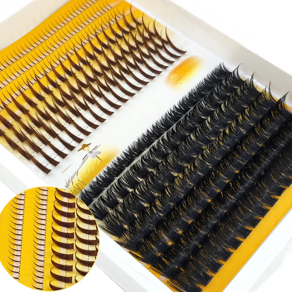 AMSDCN 60D-120D eyelash cluste - Eyelash Extension Doll Eye review and price