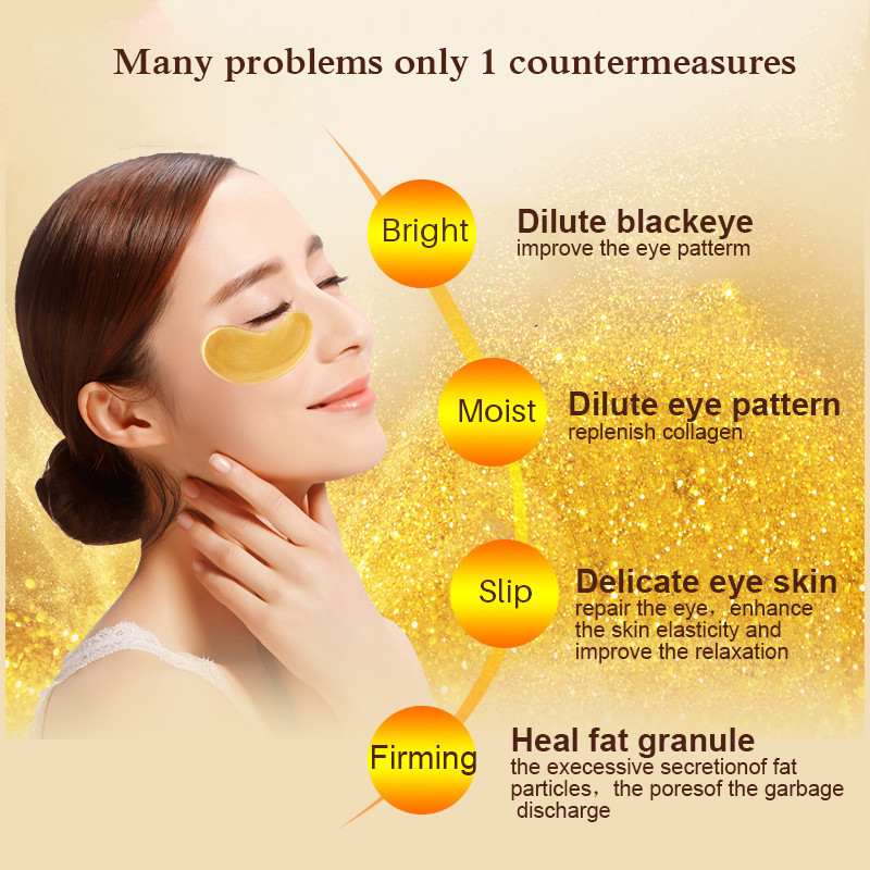 5/10/20/30 Pairs Crystal Gold  - Eye Pad Collagen review and price