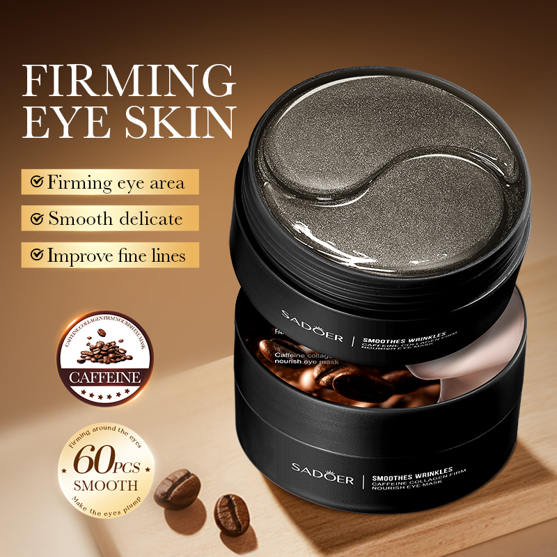 60pcs SADOER Caffeine Crystal  - Eye Pad Collagen review and price