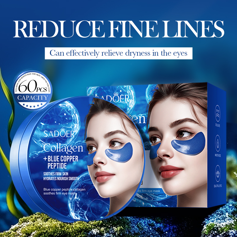 60pcs SADOER Caffeine Crystal  - Eye Pad Collagen review and price