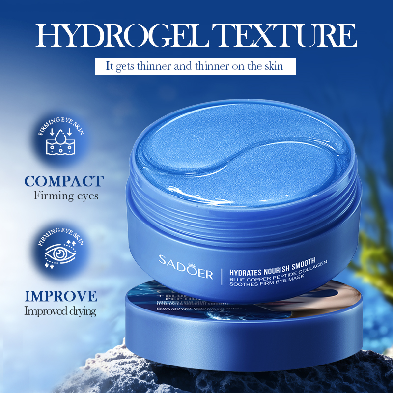 60pcs SADOER Caffeine Crystal  - Eye Pad Collagen review and price