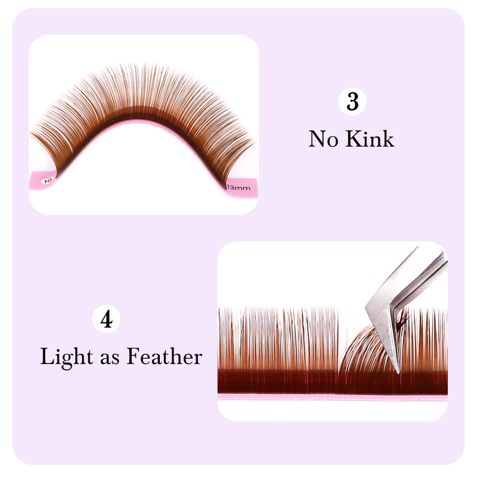Dark Brown Eyelash Extension 0 - Eyelash Extension Russian Volume review and price