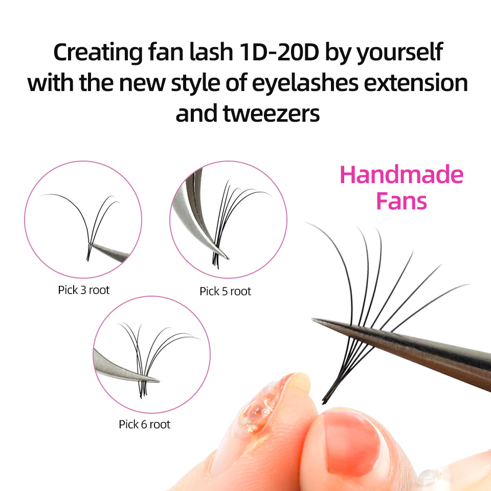 RUJADE 5 Cases/Lot False Eyela - Eyelash Extension Russian Volume review and price