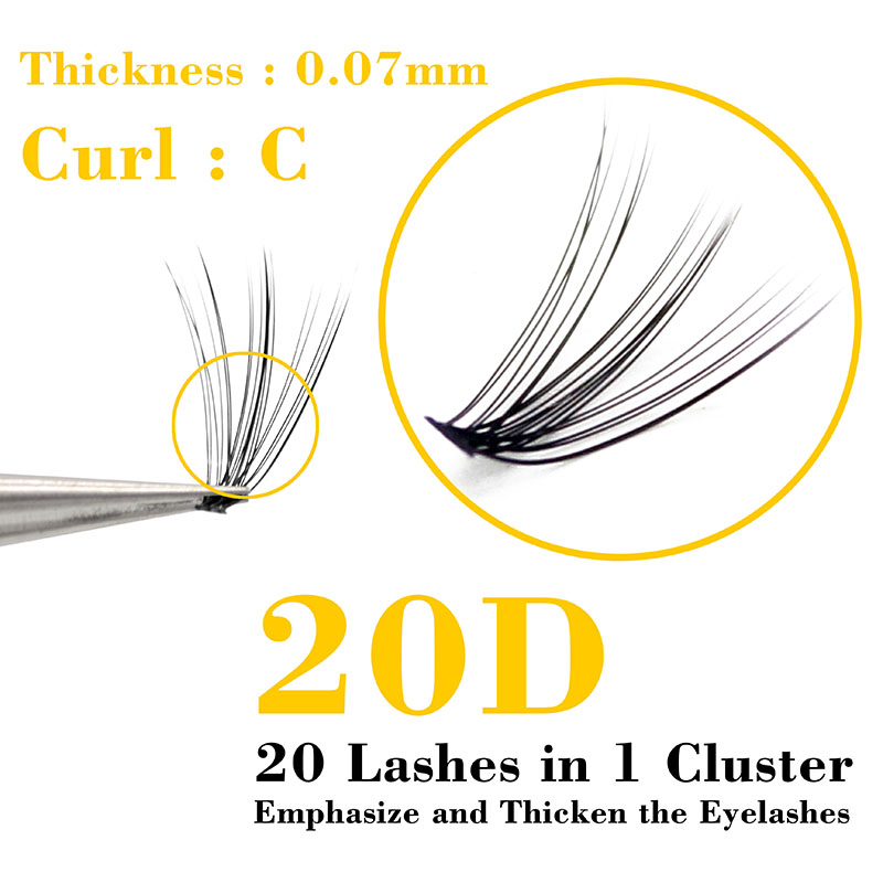 Kimcci 60 Bundles Mink Eyelash - Eyelash Extension Russian Volume review and price