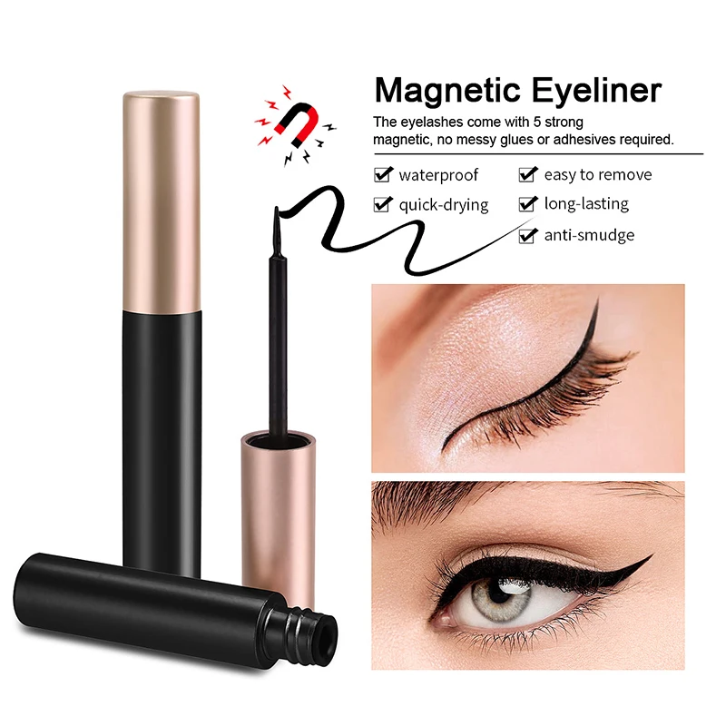 1/2Pcs Black Magnetic Eyeliner - Eyelash Extension Glue For Sensitive Eyes review and price