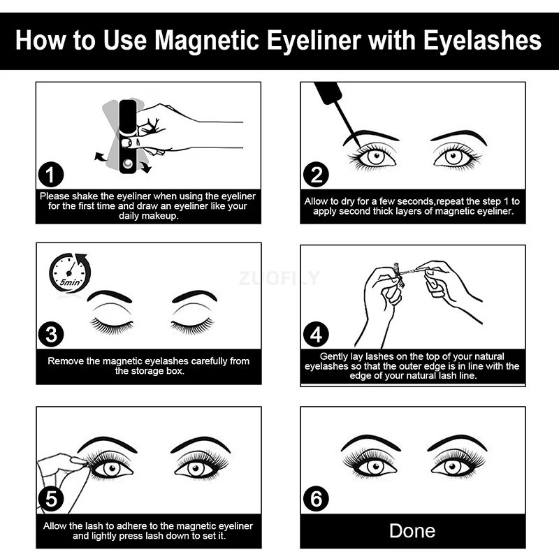 1/2Pcs Black Magnetic Eyeliner - Eyelash Extension Glue For Sensitive Eyes review and price