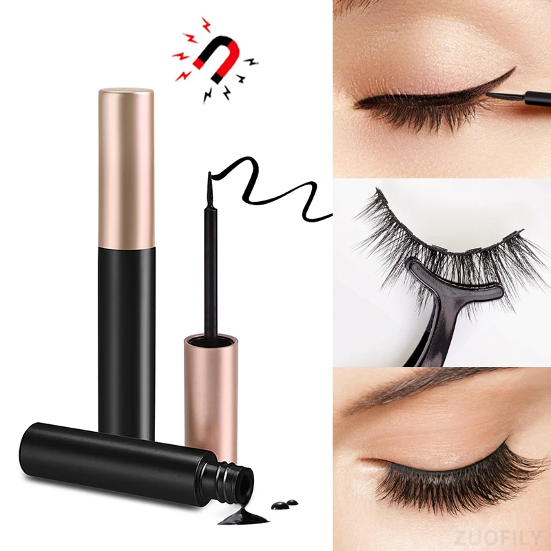 1/2Pcs Black Magnetic Eyeliner - Eyelash Extension Glue For Sensitive Eyes review and price